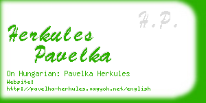 herkules pavelka business card